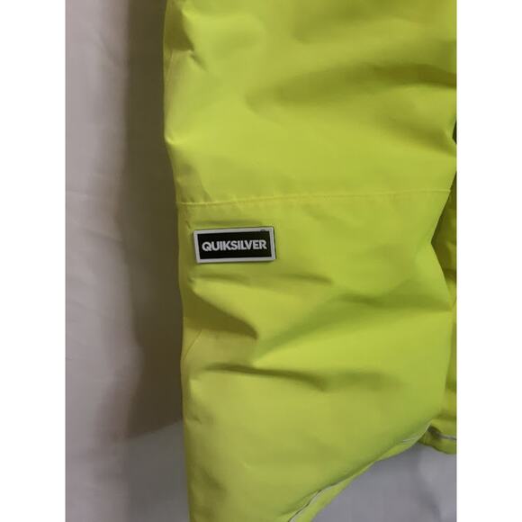 Binky Bro x Quiksilver Powder Club Kids Snow Suit Size 10/M Neon Yellow - Picture 2 of 9